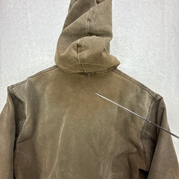 Carhartt Active Quilt Lined Jacket Mens Medium JQ282 Chestnut Brown - Picture 13 of 16